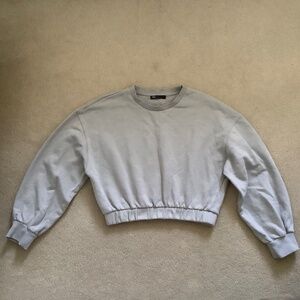 Zara cropped sweatshirt
